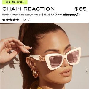 Quay Sunglasses - Pearl and Rose Gold NWT